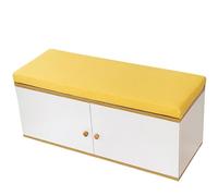 Cojines de banco amarillos para uso en interiores, almohadillas de asiento antideslizantes de 5 cm de grosor, para cocina, comedor, piano, columpio, desmontable y lavable, 70 x 35 cm, perfecto para