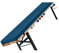 Cojines de Banco para Muebles de Exterior E Interior Rectangulares Antideslizantes con Cremallera para Tumbonas Columpios Y Ventanales (Azul 99 X 45 X 5 cm)