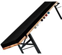 Cojines de Banco para Muebles de Exterior E Interior Rectangulares Antideslizantes con Cremallera para Tumbonas Columpios Y Ventanales (Negro 130 X 56 X 5 cm)