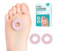 Cojines de callos para la parte inferior del pie, acolchado redondo de espuma con adhesivo autoadhesivo resistente al agua, cojines de maíz para dedos de los pies y pies, reducen el dolor, la presión