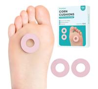 Cojines de callos para la parte inferior del pie, acolchado redondo de espuma con adhesivo autoadhesivo resistente al agua, cojines de maíz para dedos de los pies y pies, reducen el dolor, la presión