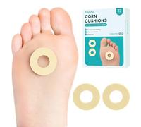 Cojines de callos para la parte inferior del pie, acolchado redondo de espuma con adhesivo autoadhesivo resistente al agua, cojines de maíz para dedos de los pies y pies, reducen el dolor, la presión