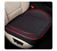 Cojines de Cuero para Asientos de Coche, para Land Rover Defender 8-Seater 2023-2024 Protector de Cuero PU para Asiento Delantero con Bolsa de Almacenamiento,B Black Red