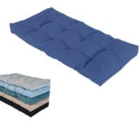Cojines De Exterior Impermeables para Jardín Y Terraza, Banco, Sofá, Sillas, Palets, Tumbona O Chaise Longue - Cojín Rectangular con Correas Antideslizante, Espuma Mueblesa(C,70x35cm/28 x14)