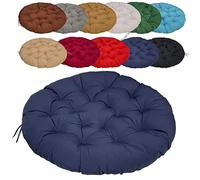 Cojines de jardín azul marino de 160 cm, almohadas de sofá con lazos, cómodos cojines de banco y fundas de asiento de jardín de cerveza, esenciales para asientos al aire libre