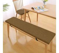 Cojines de jardín de espuma viscoelástica de alta densidad de 200 x 40 x 3 cm, lavables, antideslizantes, perfectos para bancos de zapatos, asientos de ventana, piano, comedor, comodidad y mejora de