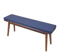Cojines de jardín impermeables de 80 x 45 x 5 cm (31.5 x 17.7 x 2 pulgadas) de piel sintética, cojín de banco para ventana de bahía, cojín largo para almacenamiento de zapatos, comodidad al aire libre