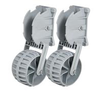 Cojines de Lanzamiento para embarcaciones inflables, Ruedas portátiles de 2 Piezas de Plegado y retráctiles, fáciles de Montar, livianas para Botes, remolques, pontones, Kayak pequeño