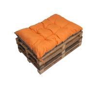 Cojines de paleta, cojines de sillas, cojines de banco, gran cojín de suelo, cojín de suelo para niños (120 x 80 cm, Naranja)