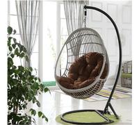 Cojines de ratán para columpio de jardín y patio, cómodas almohadillas para sillas de huevo para hamacas al aire libre, cojines de piel suave (color: B)