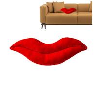 Cojines de refuerzo decorativos rojos para salón dormitorio y hogar, forma de labios en 3D para decoración de hogar moderna, cojines decorativos de terciopelo para sofá de salón, para San