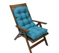 Cojines de respaldo alto para sillas de terraza, cojines de asiento suaves y cómodos para jardín, playa, patio y muebles de exterior, impermeable, duradero y diseño elegante