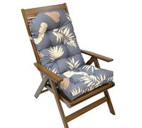 Cojines de respaldo alto para sillas de terraza, cómodas almohadillas de asiento de felpa para jardín, playa, tumbonas y mecedoras, resistentes a la intemperie, elegante decoración del hogar
