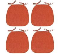 Cojines de silla en forma de U para sillas de comedor, antideslizantes, con funda con cremallera, paquete de 2 o 4, 41 x 43 cm, cómodos cojines de asiento para sillas de cocina