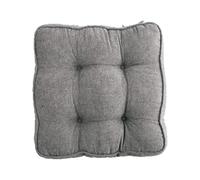 Cojines de Suelo Grandes de 50 x 50 cm, Cuadrados, para Interior y Exterior, para jardín, Silla de Comedor, sillón Elevador para Personas Mayores, Embarazadas y posoperatorias, Gris, 1 unida