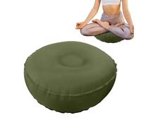 Cojines de yoga redondos | Cojín de yoga de trigo sarraceno | Cojín inflable de meditación de equilibrio | Asiento antideslizante para ejercicios de relajación para hombres, mujeres, adultos, uso en