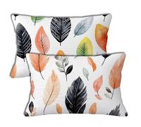 Cojines Exterior 40x60 cm White Cojines Sofa Sencillez Cushions Decoracion 2 Pack Outdoor Cushions Impermeable Lino Rectangulares Funda de Almohada Decorativas para Exterior Garden Chair Decor h-1366