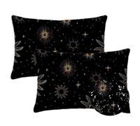 Cojines Exterior 40x70 cm Simple Cojines Exterior Jardin Juego de 2 Funda Cojin Plano Rectangulares Cojin Impermeable Lino Cojín Lumbar para Primavera Verano Garden Terraza Decorativos, Regalo S-824