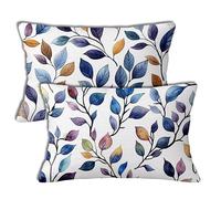 Cojines Exterior 40x70 cm White Cojines Sofa Sencillez Cushions Decoracion 2 Pack Outdoor Cushions Impermeable Lino Rectangulares Funda de Almohada Decorativas para Exterior Garden Chair Decor h-1326