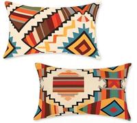 Cojines Exterior 50x60 cm Juego de 2 Cojines Sofa Amarillo, Funda De Almohada 50 x 60 cm Funda Cojin Bohemia Outdoor Pillows Lino Sofá Cama Sala de Estar, Decoracion Hogar, Regalos Mujeres 7-89Q2Q