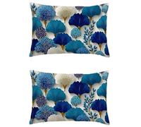 Cojines Exterior Impermeable Clavo Funda Cojin 60x90cm Rectángulos Cojines para Sofa Resumen Impresin de Doble Cara Lino Decoración Grandes Funda Almohada Juego de 2 Funda Cojin Decorativas M-196