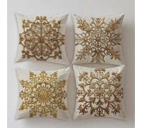 Cojines Exterior Impermeable Datura Funda Cojin 70x70cm Muebles de Jardin Impresin de Doble Cara Lino Grandes Funda Almohada Retro Juego de 4,Primavera Verano Cojines Dormitorio Decorativas S756