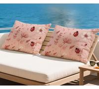 Cojines Exterior Impermeable Verano Funda Cojin 60x90 cm Rosa de Terciopelo Funda Almohada Animal Cojine para Sofa Cojine para Sofá Silla Dormitorio Moderna Hogar Oficina Sof (Juego de 2) qq-201