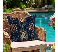 Cojines Exterior Impermeables 45x45 Pack de 1, Fundas Cojines Marina de guerra Bohemia con Impresión Doble Cara y Cremallera Oculta, para Sofá Dormitorio Cama Oficina Patio Balcón Silla, #321l