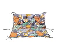 Cojines florales de repuesto para columpio de 2/3 asientos, cómodas almohadas de banco de jardín al aire libre con respaldo y lazos, cojines perfectos para columpios de patio (47.2 x 39.4 x 3.9