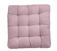 Cojines for sillas de comedor, almohadas de suelo a rayas, cojín de asiento cuadrado grueso for meditación grande, cojín mecedora for banco de Yoga(Color 4,53x53cm)