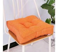 Cojines grandes de espuma viscoelástica para silla, cojines cuadrados firmes para sofá de comedor y uso al aire libre, cojines elevadores ideales para personas mayores y mujeres embarazadas (naranja
