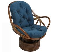 Cojines gruesos para silla mecedora giratoria, para interiores y exteriores, cojines de patio para reclinables de ratán, comodidad y estilo para asientos de jardín, almohadilla Lo Cush (L11)