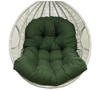 Cojines gruesos y lavables de repuesto para cestas colgantes y sillas columpios, cojines suaves para interiores y exteriores, perfectos para jardín y oficina, color marrón café