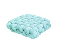 Cojines Hand-Made Cushion Square Cushion Aesthetic Stuffed Pillow Office Chair Decorative Plush Pillow Sleeping Back(Blue)