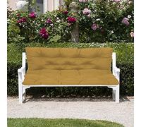 Cojines impermeables para banco de columpio de exterior con correas, 4 cm de grosor, cojines de asiento y respaldo para bancos de 2 o 3 plazas, perfectos para jardines y patios