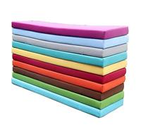 Cojines impermeables para banco de jardín de 2 y 3 plazas, gruesos y cómodos, para uso en interiores y exteriores, 150 x 50 x 5 cm, color violeta, perfectos para decoración del hogar y patio