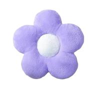 Cojines Little Daisy Flower Cushion Flower Plush Pillow Seat Cushion Rabbit Fluffy Napping Pillow Backrest Cushion(Purple,50x50cm)