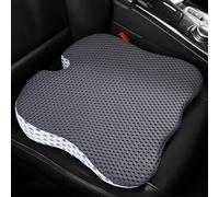 Cojines para Asiento De Coche Aptos para Jeep Avenger/Cherokee/Compass/Wrangler/Grand Cherokee, con Almohadillas ErgonóMicas De Espuma ViscoeláStica para La Cadera,Gray-White