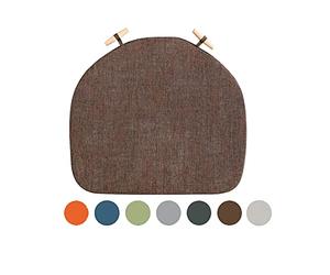 Cojines para asientos, 1 Uds cojines de asiento lavables for sillas cocina, almohadillas for comedor funda desmontable, cojín duradero con diseño, uso en todas las estaciones(Brown)