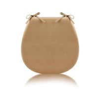 Cojines para asientos, 1 Uds Cojines for sillas de cocina 4 6, for for comedor, for con corbatas, Funda for cojines diseño cremallera extraíble y lavable(Khaki)