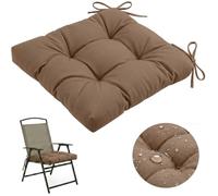Cojines para Asientos de Exterior para Muebles de Patio Cojín Impermeable para Sillas de Comedor Almohadilla Antideslizante con Lazos Repuesto para Porche Jardín Terraza Y Patio