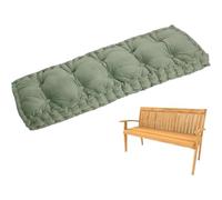 Cojines Para Banco Terciopelo Cojín Rectangular Antideslizante Con Relleno Suave Y Correas, Almohadilla De Asiento Para Comedor, Ventana, Jardín, Terraza, Cocina, Pasillo(Grass Green,80x40cm)