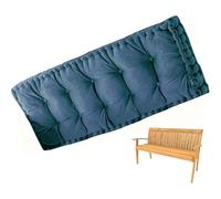 Cojines Para Banco Terciopelo Cojín Rectangular Antideslizante Con Relleno Suave Y Correas, Almohadilla De Asiento Para Comedor, Ventana, Jardín, Terraza, Cocina, Pasillo(Navy Blue,110x40cm)