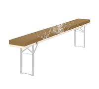 Cojines para Bancos de Mesa de Picnic de 190x23x3 cm con Base Antideslizante y Funda extraíble. Almohadilla para Asiento de Banco de jardín para 2/3/4 plazas, Ideal para Patios, ventan
