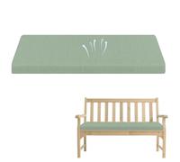 Cojines para Bancos de Muebles de Interior Y Exterior de 45 X 14 Pulgadas Color Naranja Reemplazo de Cojín de Piano de 2 Pulgadas de Grosor Cojines Rectangulares de Lino para Comedor Almohadillas
