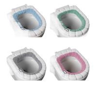 Cojines para el asiento del inodoro, Cojín for asiento de inodoro multicolor(Solid Color 4pcs)