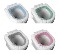 Cojines para el asiento del inodoro, Cojín for asiento de inodoro multicolor(With Handle 4pcs)