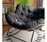 Cojines para mecedora, relleno de algodón suave, diseño antideslizante para sillas de estilo libre de huevos de interior/exterior, cómodo soporte tapizado, 4 de grosor, tamaño 37.4 x 45.2 pulgadas