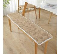 Cojines para Muebles de Exterior 13 * 39 Pulgadas Cojín de Asiento de Banco Antideslizante, Correas en Cada Lado, Tacto Pero también Resistente al Desgaste.