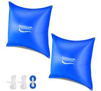 Cojines para piscina set de 2 azul 120x120cm -20°C hinchable
